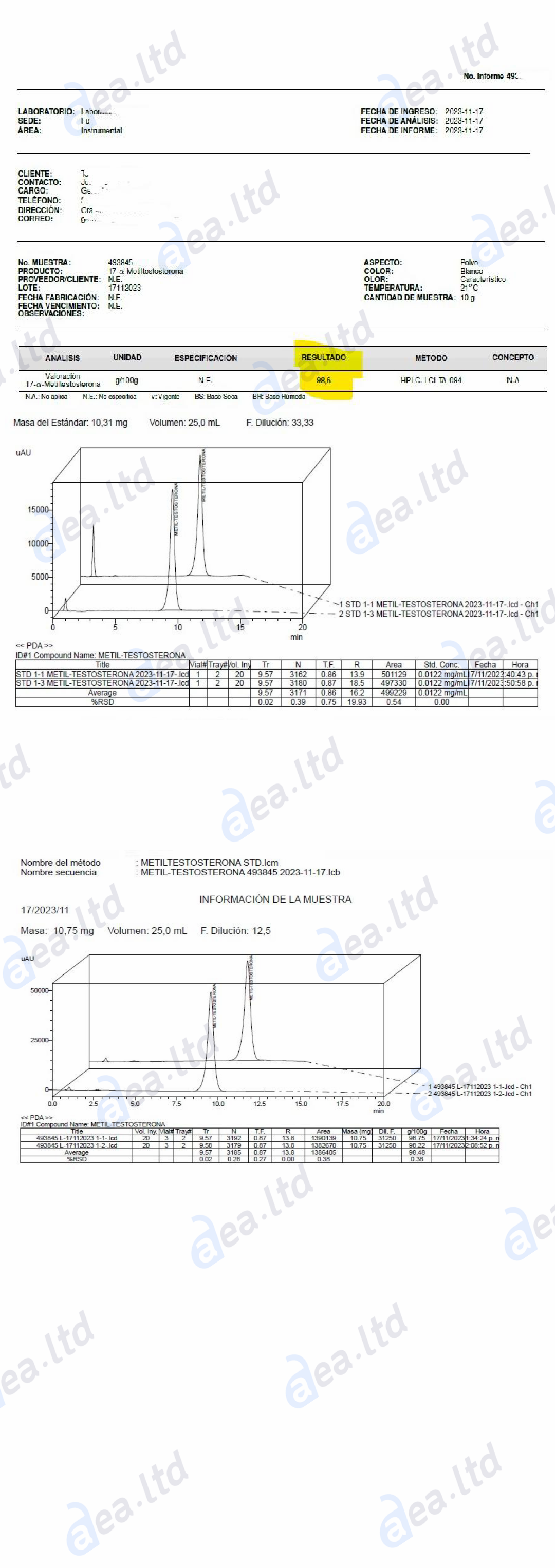 17-Methyltestosterone(58-18-4) 98.6% third party lab test reports -Aea.ltd.png.png